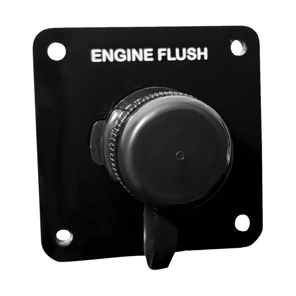 Flushmaster Vertical Single Outlet Flush Port Reroute  Black Acrylic  12 Barb SMQCR1BV12 Main image