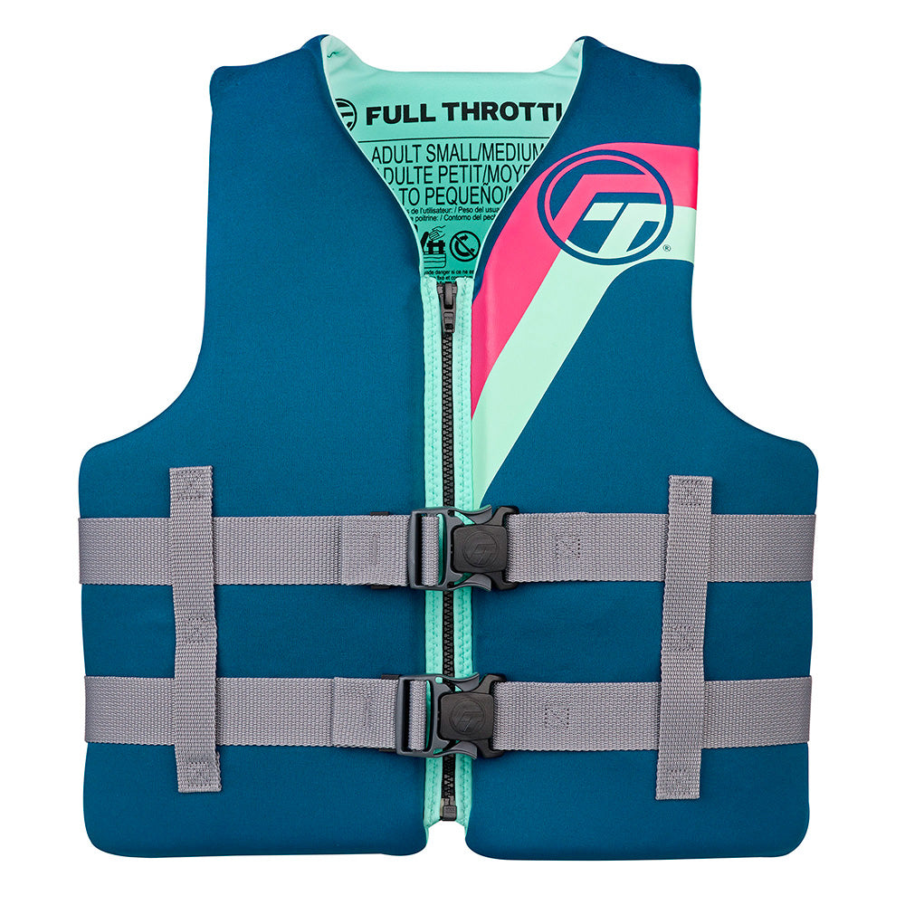 Full Throttle Adult RapidDry Life Jacket  SM  Aqua 14210050503027 Main image