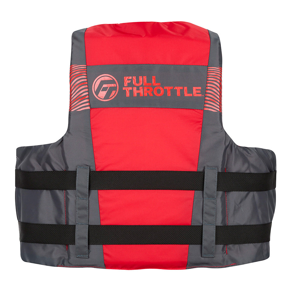 Full Throttle Adult Nylon Life Jacket - S/M - Black/Red [112200-100-030-26] Secondary image