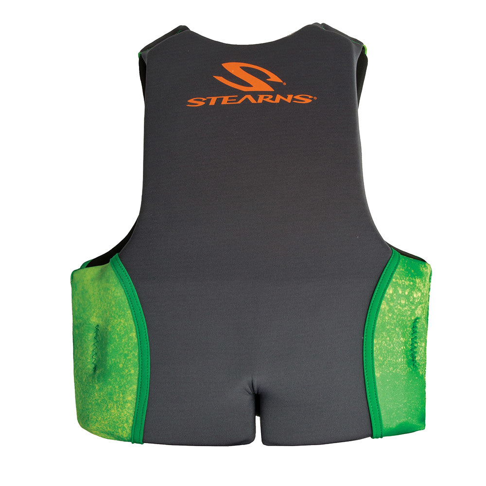 Stearns Youth Hydroprene Life Vest - Type III - Green - 50-90lbs [2000037956] Secondary image