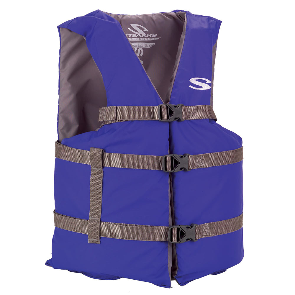 Stearns Adult Life Vest USCG Approved Type III PFD  Blue  Oversize Fit 2158931 Main image