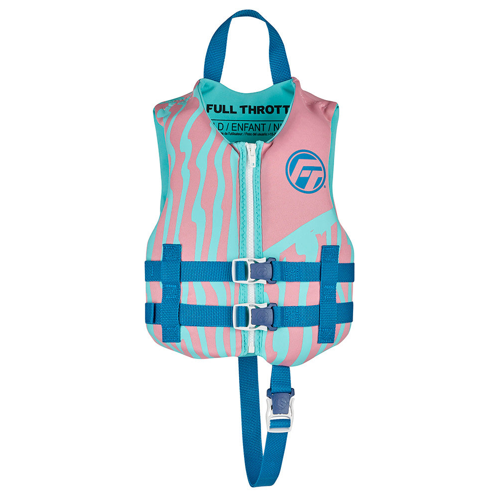 Full Throttle Child Rapid Dry Life Jacket  Pink 14210010500126 Main image