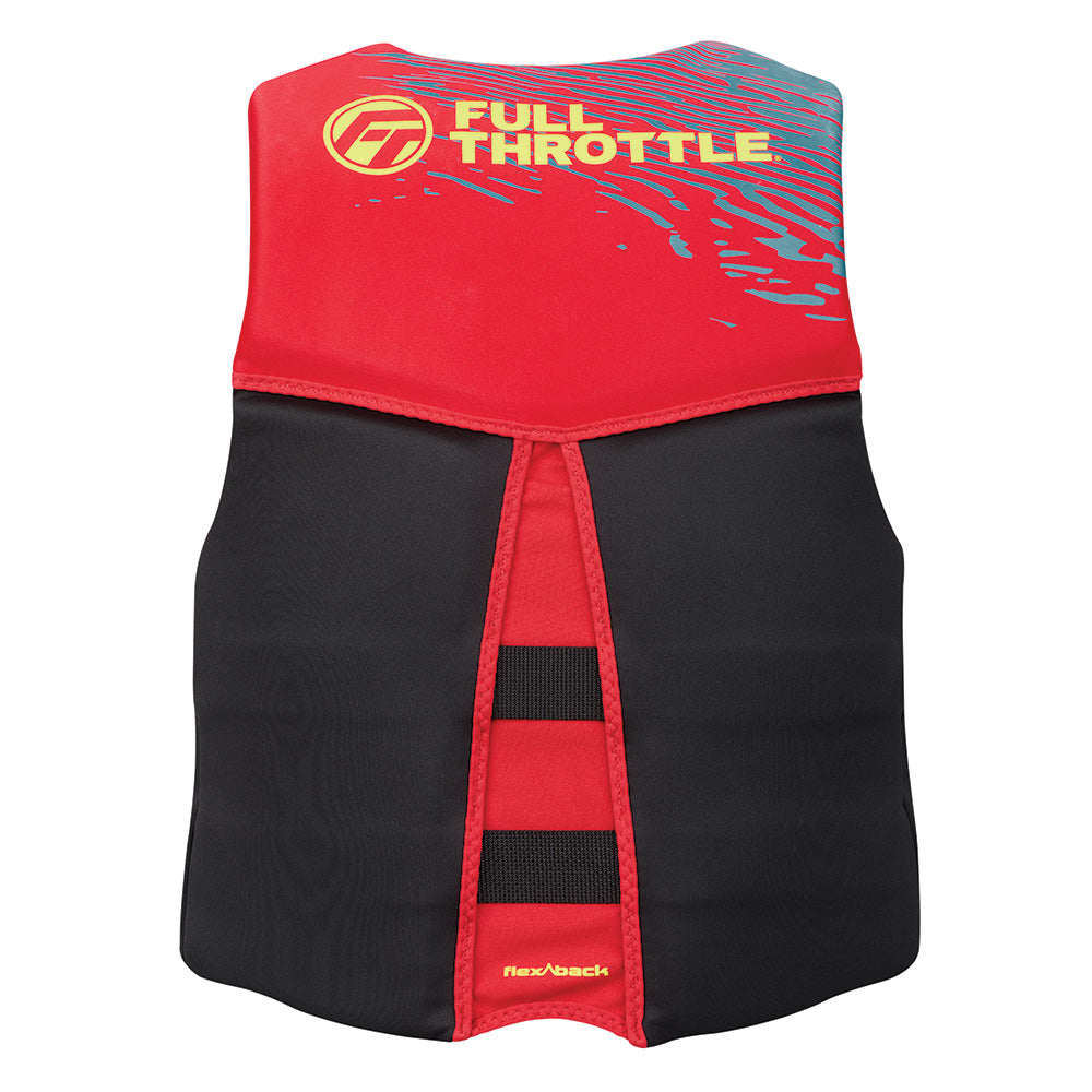 Full Throttle Men's Rapid-Dry Flex-Back Life Jacket - L - Red/Black [142500-100-040-26] Secondary image