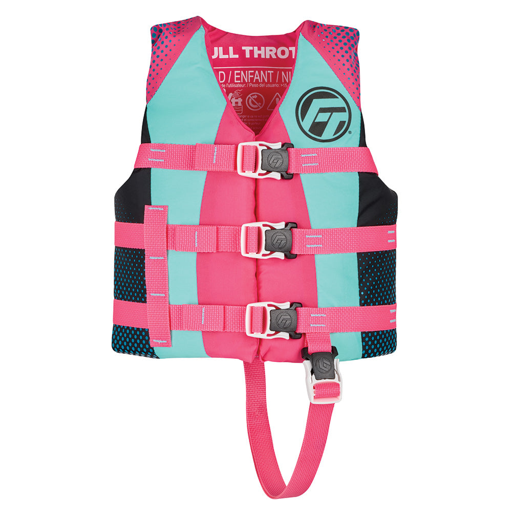 Full Throttle Nylon Life Jacket  Child  Pink 11220010500126 Main image