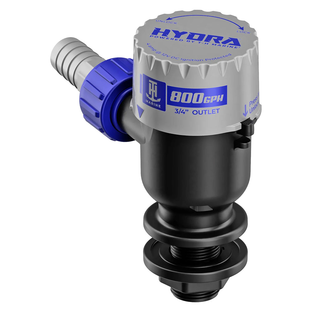 TH Marine HYDRA Livewell Pump  800 GPH  12V  Short Nozzle PMPLWS8DP Main image