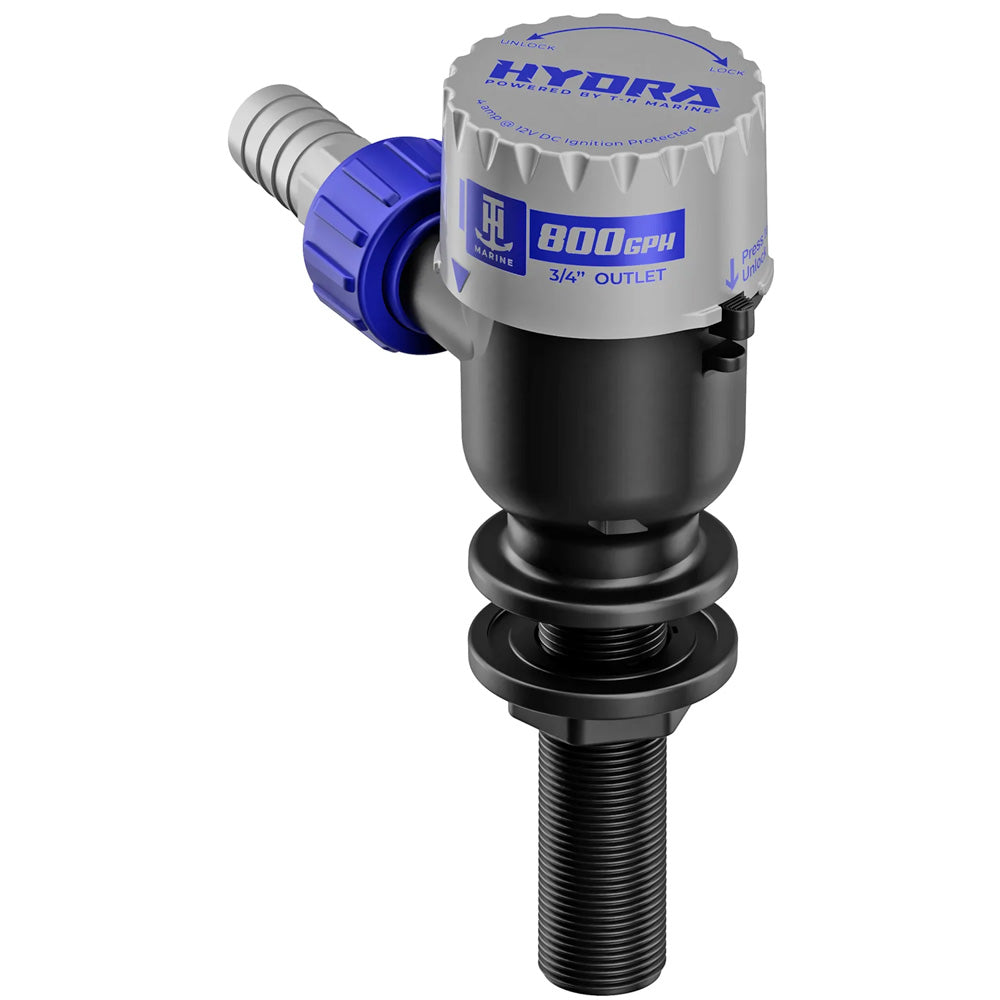 TH Marine HYDRA Livewell Pump  800 GPH  12V  Long Nozzle PMPLWL8DP Main image