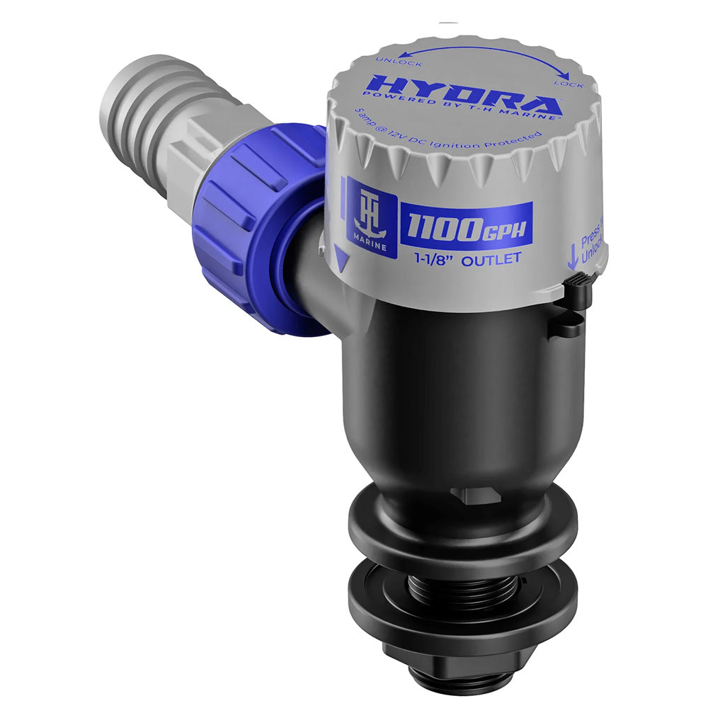 TH Marine HYDRA Livewell Pump  1100 GPH  12V  Short Nozzle PMPLWS11DP Main image