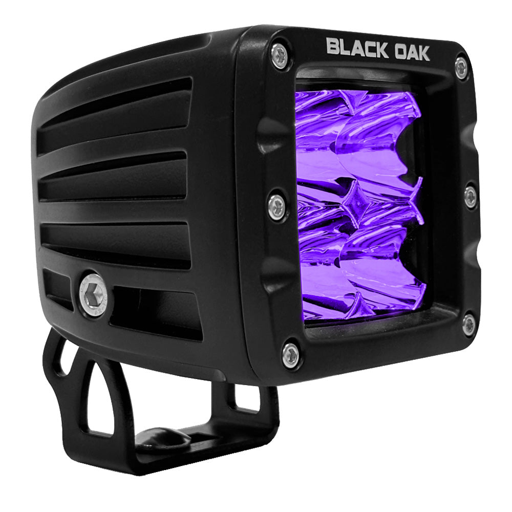 Black Oak 2 Ultraviolet LED Pod Light  Flood Optics  Pro Series 30  12W 2FUVPOD Main image