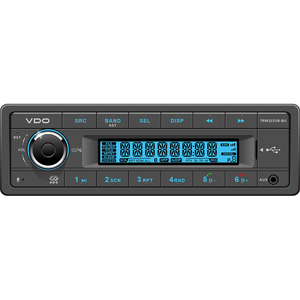 VDO 24V Radio wFM RDS TunerMP3WMAUSBBluetooth  Blue Illumination TRW323UBBU Main image