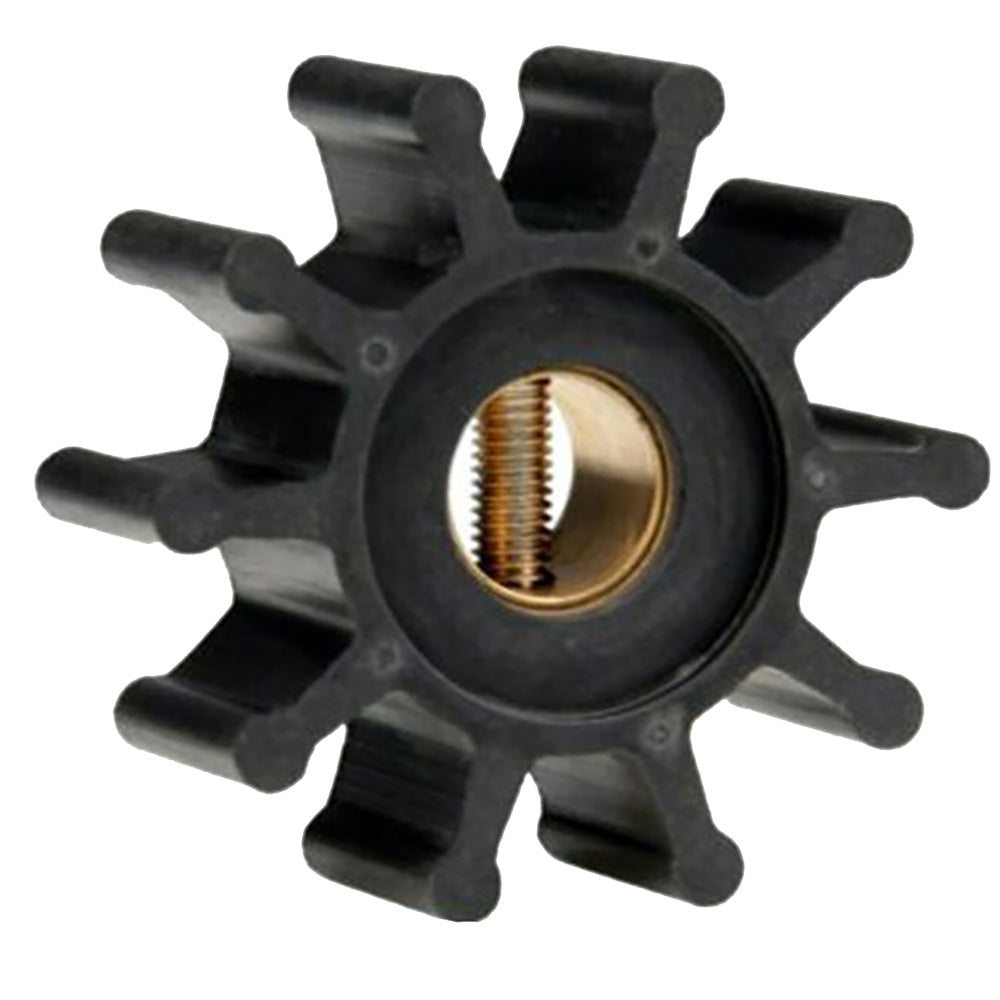 Jabsco Impeller Kit  Neoprene  10 Blade  2 Diameter x 78 Wide  Slotted Shaft Pin Drive  Brass Insert  1532 Shaft Main image