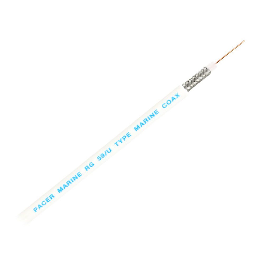 Pacer RG59UW Coax Cable  White  150 MRG59UW150 Main image