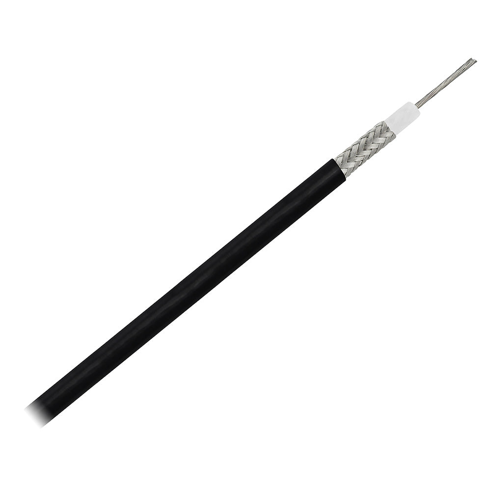 Pacer RG58AU Coax Cable Stranded TV Cond TV Braid  Black Jacket  200 MRG58AU200 Main image