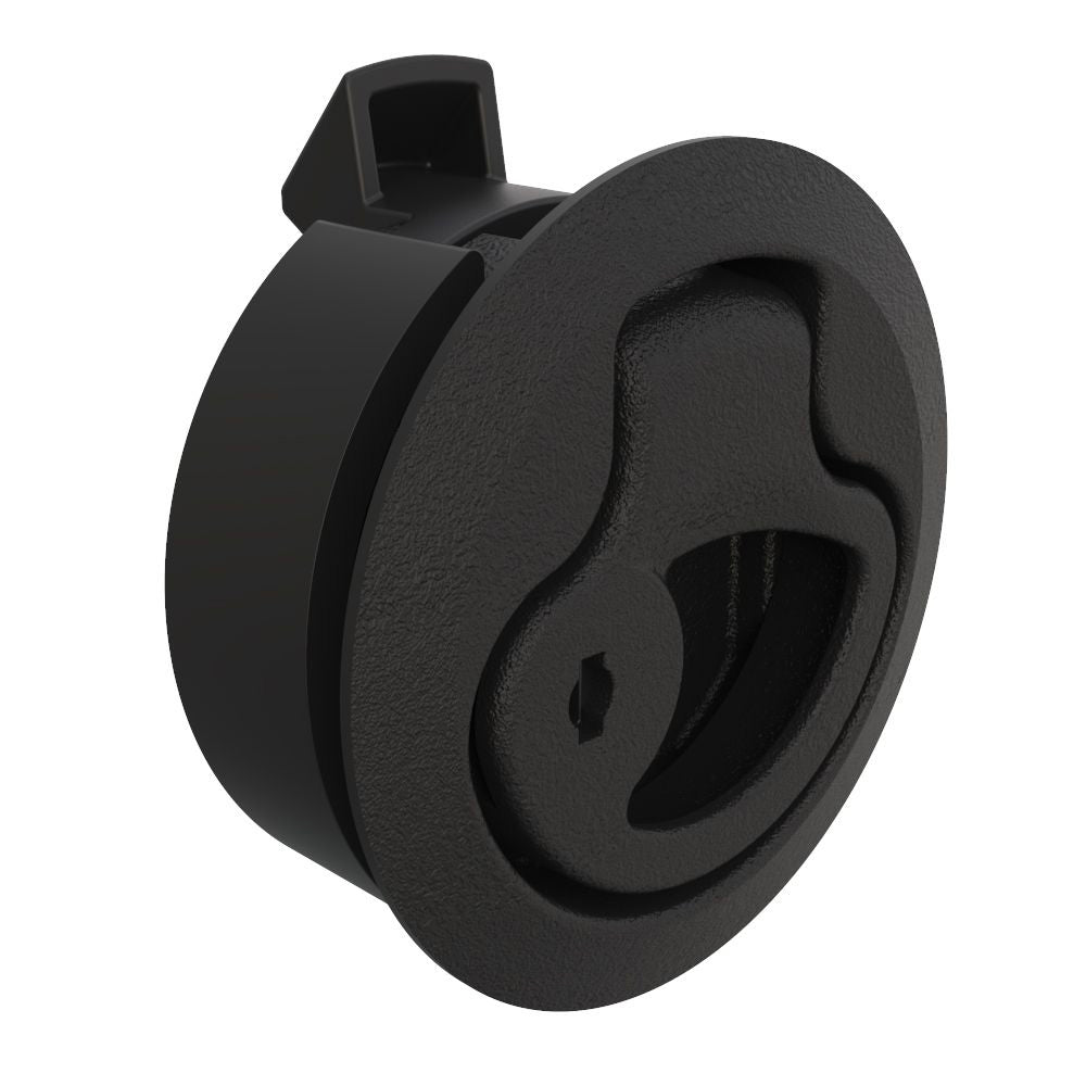 Southco PushtoClose Latch Medium Size Key Locking 2  7mm Grip Plastic Natural  Black M141 Main image