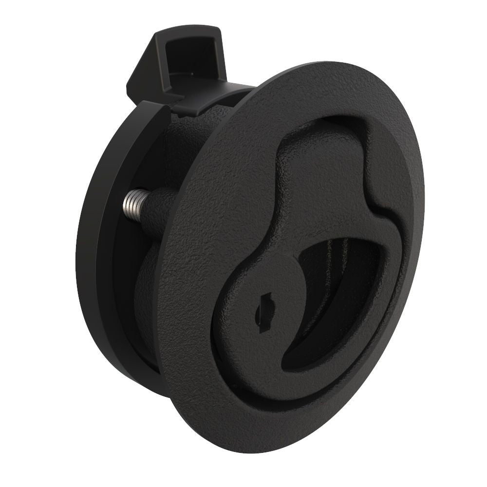 Southco PushtoClose Latch Medium Size Key Locking 17  22mm Grip Plastic Natural  Black M144 Main image