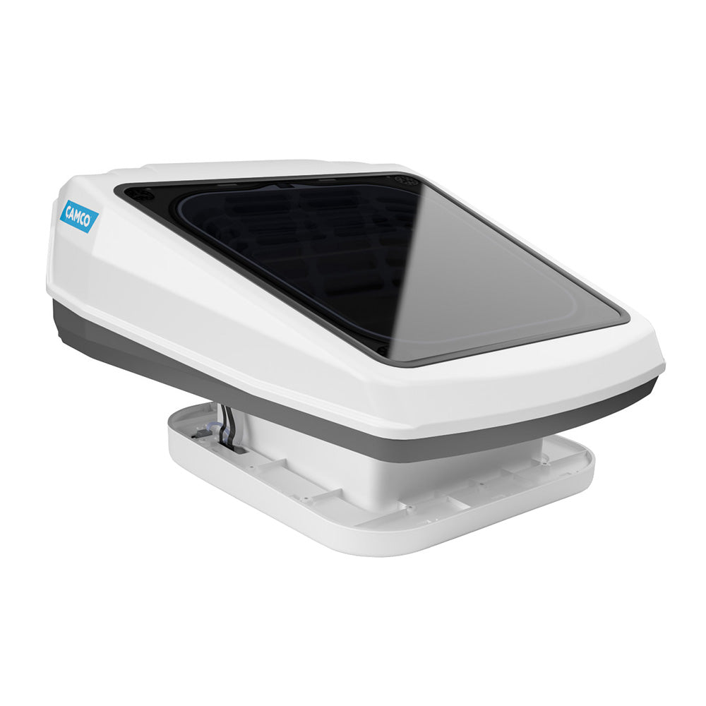 Camco Powered Roof Vent wSkylight  White 40460 Main image