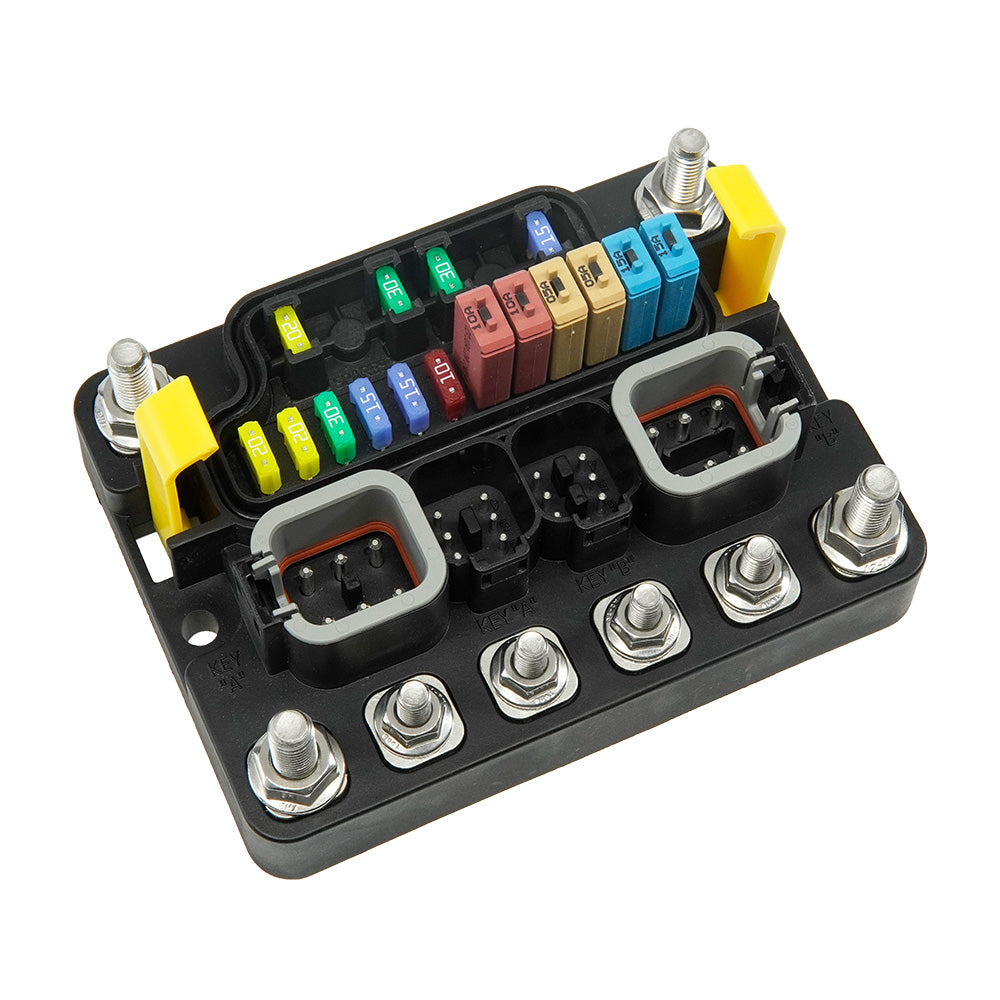 Egis MT Series 12Position Sealed Fuse Block wGround Busbar 3412 Main image