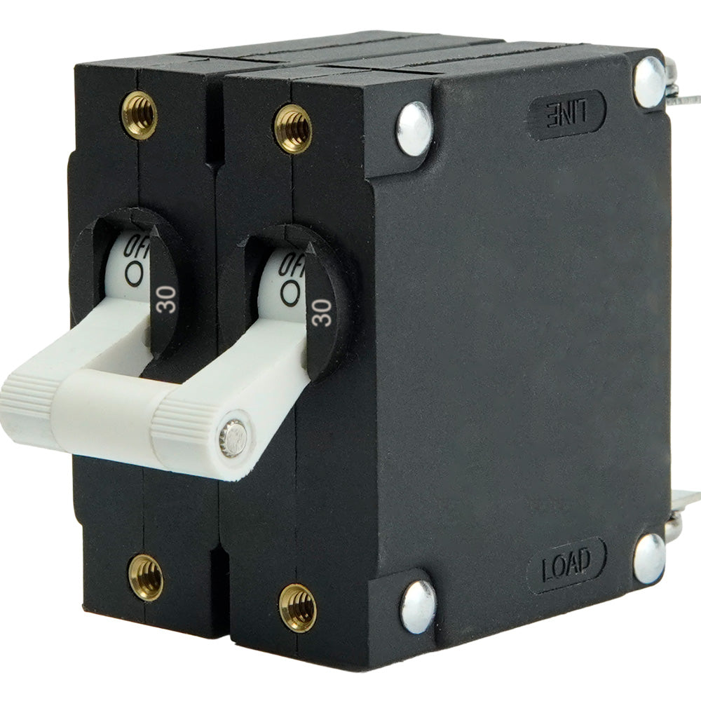 Egis A Series White Toggle Panel Mount Circuit Breaker  Dual Pole 30A 320230 Main image