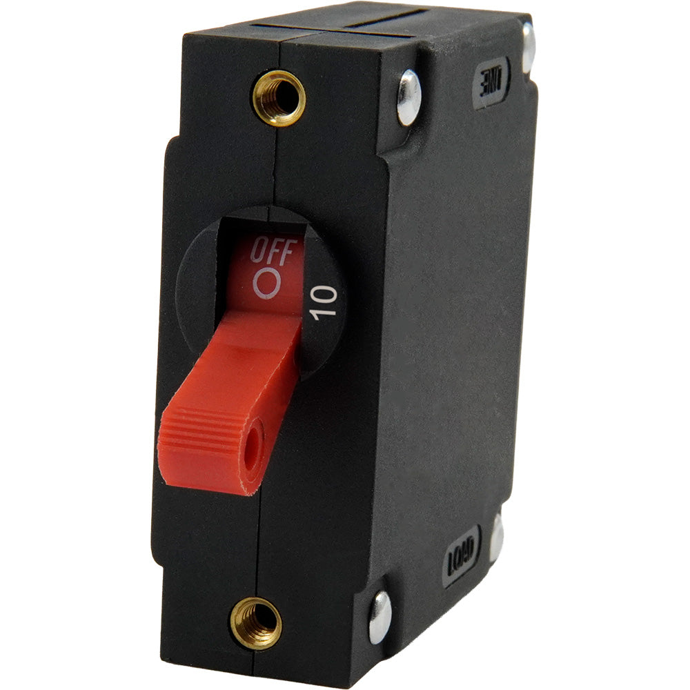 Egis A Series Red Toggle Panel Mount Circuit Breaker  Single Pole 10A 322110 Main image