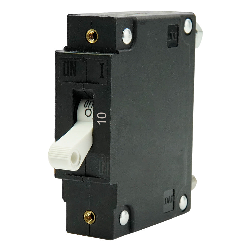 Egis C Series White Toggle Panel Mount Circuit Breaker  Single Pole 10A 3501010 Main image