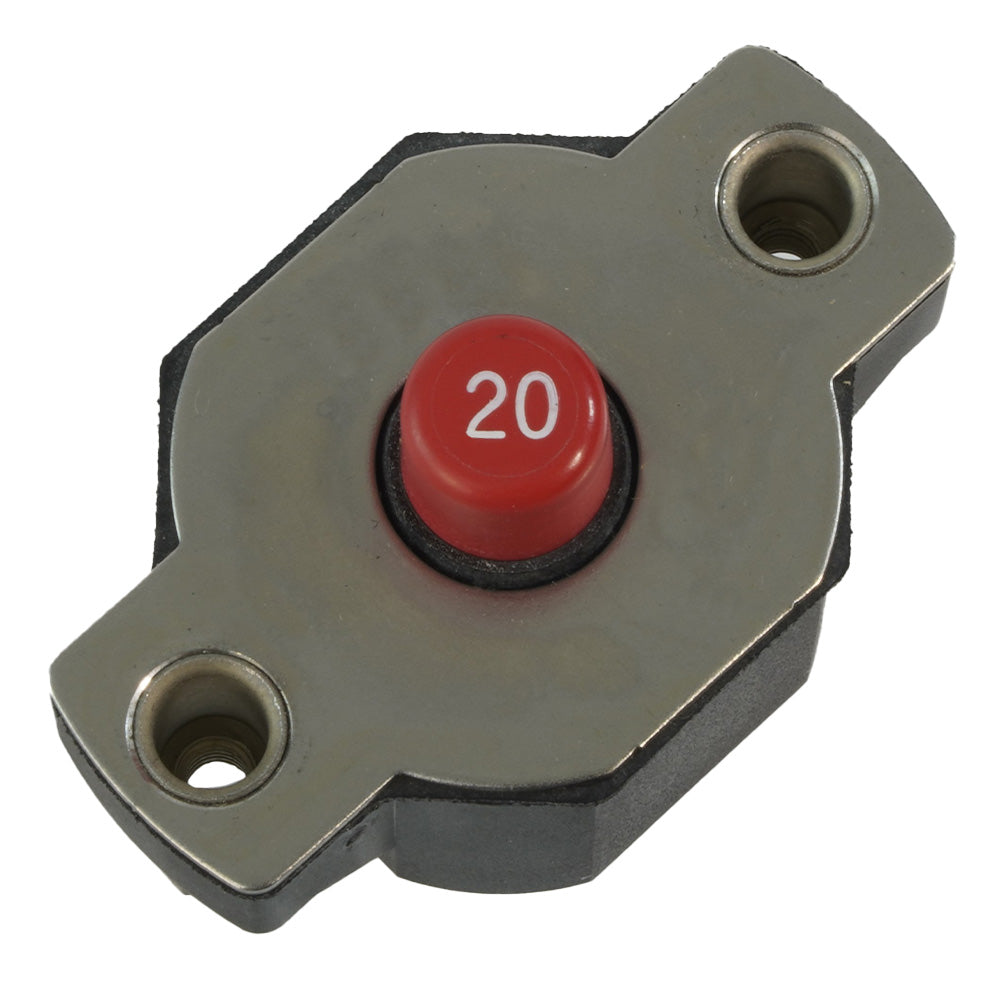 Egis 20A Push Button Circuit Breaker  Reset Only 471220 Main image