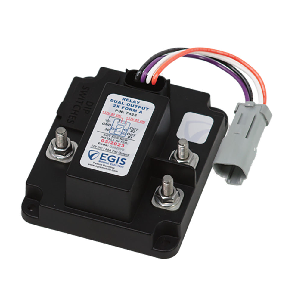 Egis TH3 Dual Relay 2 x 80A  12V 7422 Main image