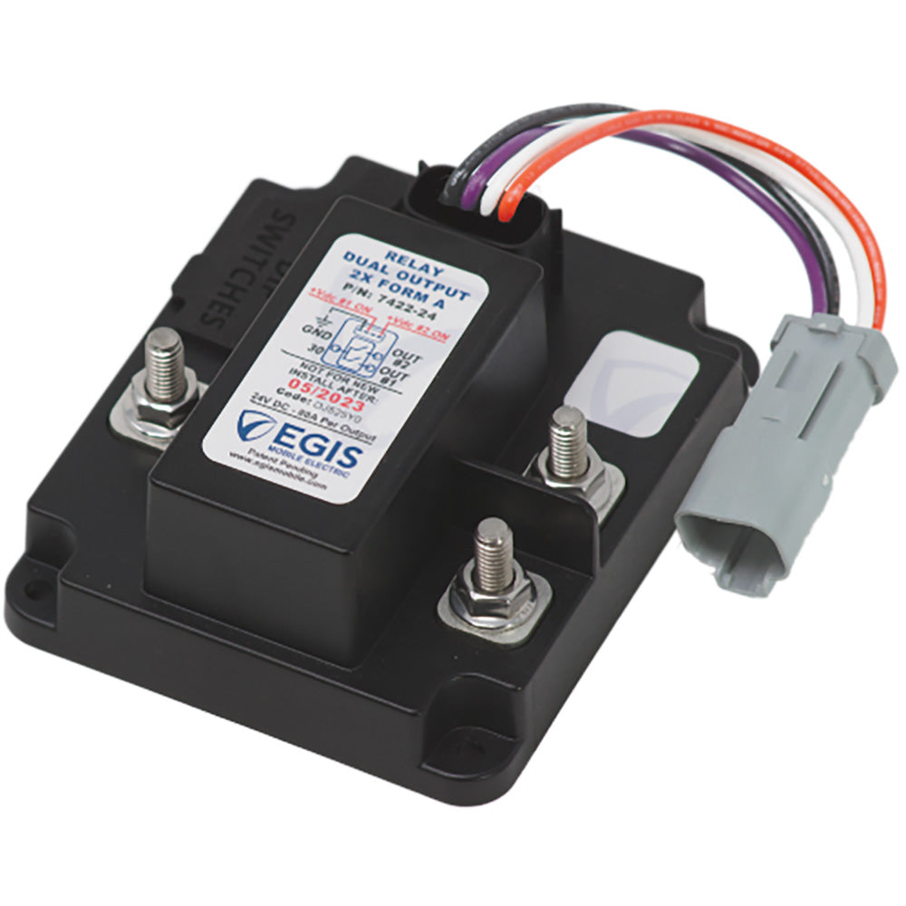 Egis TH3 Dual Relay 2 x 80A  24V 742224 Main image