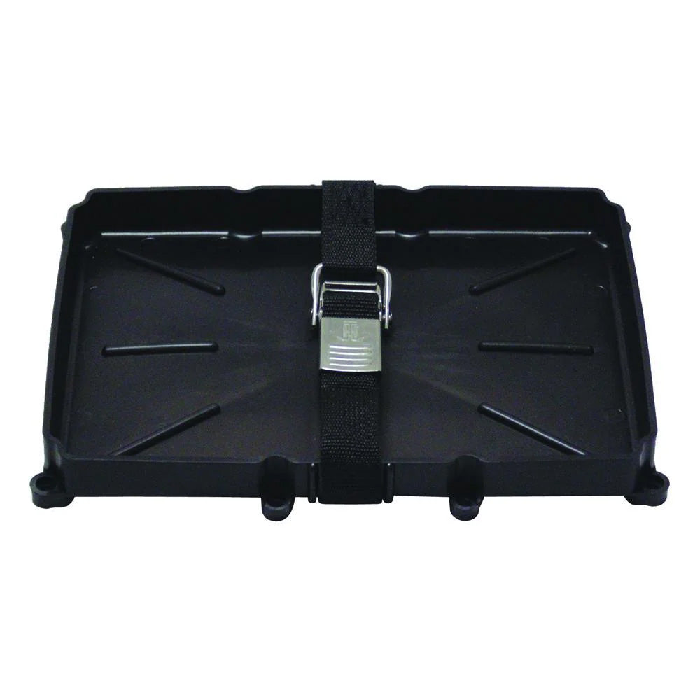 TH Marine 24 Series Battery Holder Tray wStainless Buckled Strap NBH24SSCDP Main image