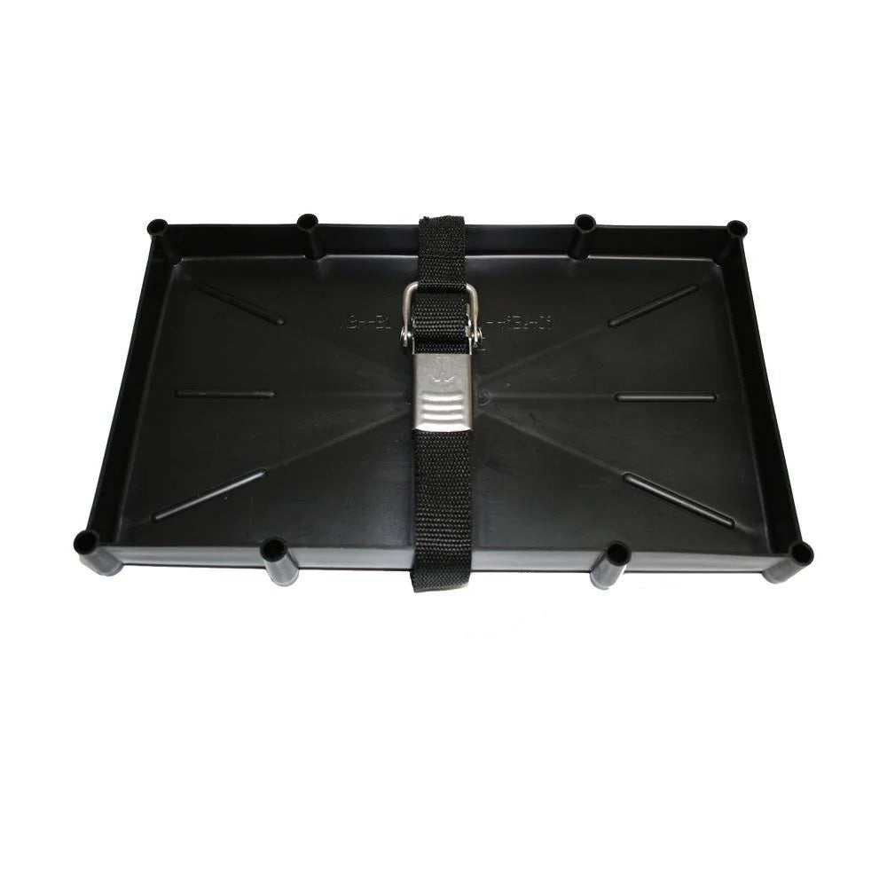 TH Marine 31 Series Battery Holder Tray wStainless Buckled Strap NBH31SSCDP Main image