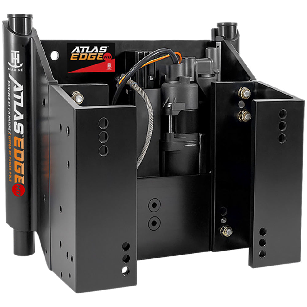 TH Marine ATLAS EDGE 6 Set Back Hydraulic Jack Plate  Heavy Duty  Black AHJE6VHDBDP Main image