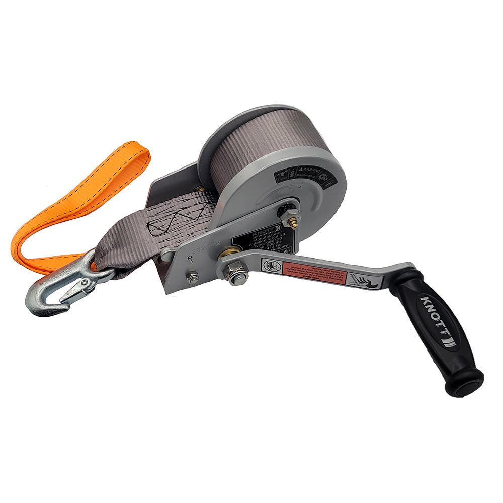 Load Rite SingleSpeed Trailer Winch  900lbs  12 Strap  7 Handle 608921K Main image