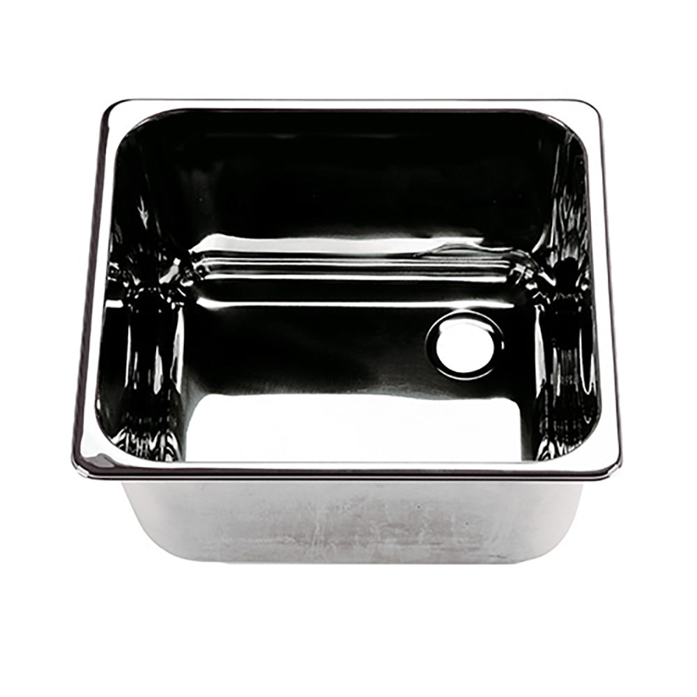 Scandvik Rectangular Sink Stainless Steel  Right Side Drain 10224 Main image