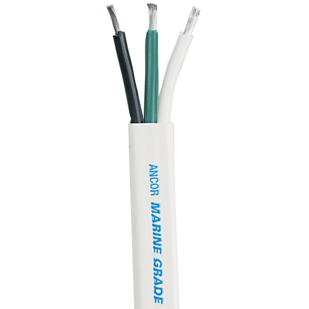 Ancor White Triplex Cable  103 AWG  WhiteBlackGreen Sold by the Foot 1311FT Main image