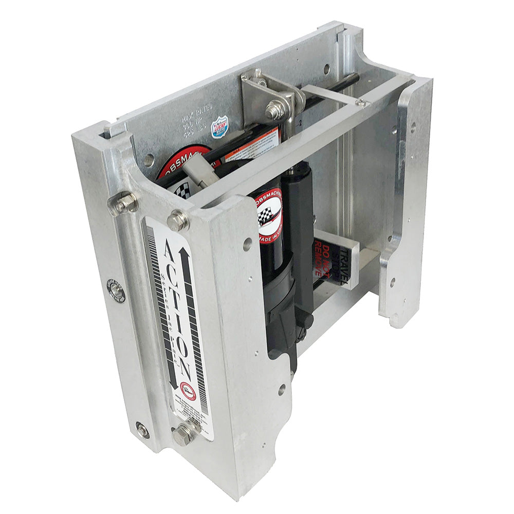 Bobs Machine 6 Setback Action Series Hydraulic Jack Plate  Silver 100106010NOPCNOSPNNG Main image