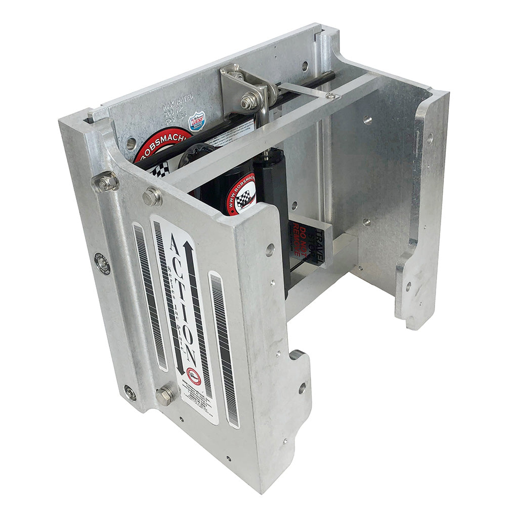 Bobs Machine 8 Setback Action Series Hydraulic Jack Plate  Silver 100108001NOPCNOSPNNG Main image