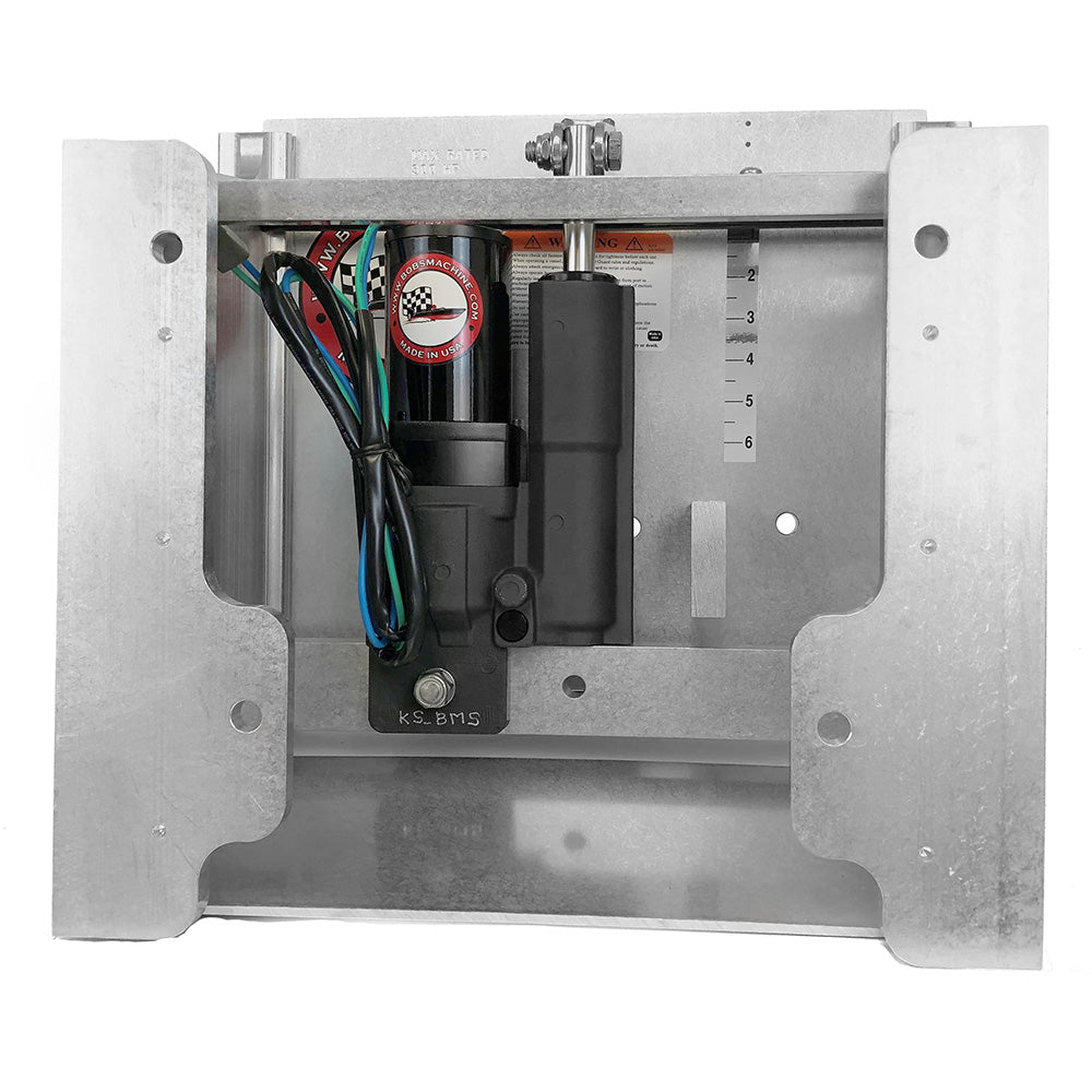 Bob's Machine 10" Setback Action Series Hydraulic Jack Plate - Silver [100-111000-NOPC-NOSPN-NG] Secondary image