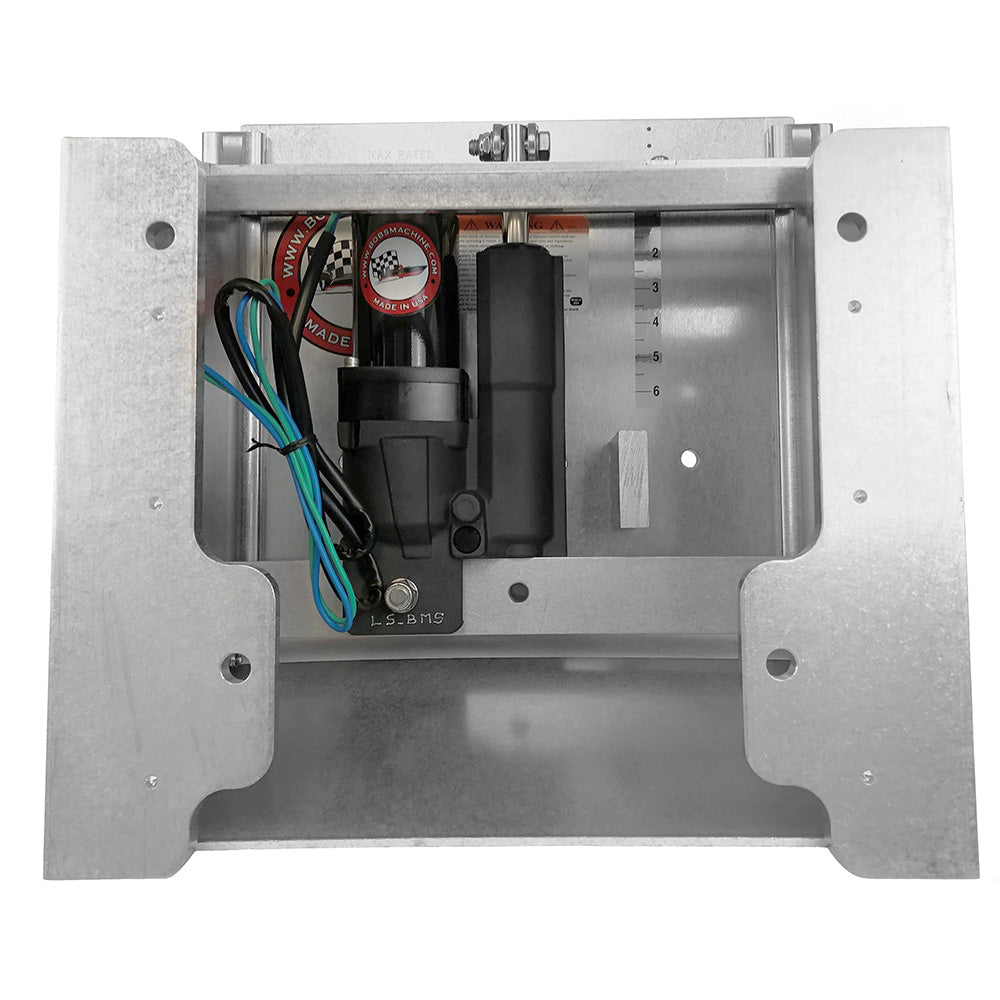 Bob's Machine 2" Setback Action Series Hydraulic Jack Plate - Silver [100-112112-NOPC-NOSPN-NG] Secondary image