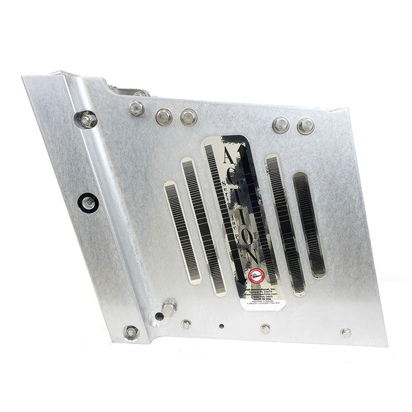 Bobs Machine 14 Setback Action Series Hydraulic Jack Plate  Silver 100114001NOPCNOSPNNG