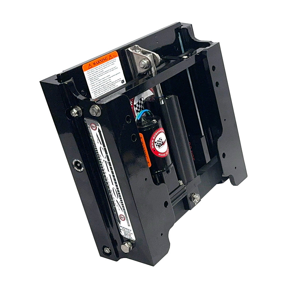 Bobs Machine 4 Setback Action Series Hydraulic Jack Plate  Gloss Black 100104101PPCGBLKNOSPNNG Main image
