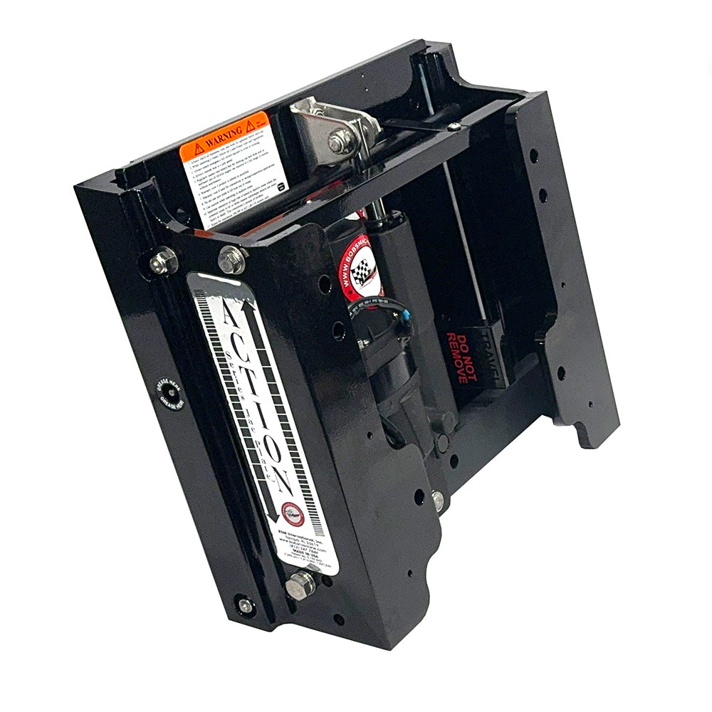 Bobs Machine 6 Setback Action Series Hydraulic Jack Plate  Gloss Black 100106010PPCGBLKNOSPNNG Main image