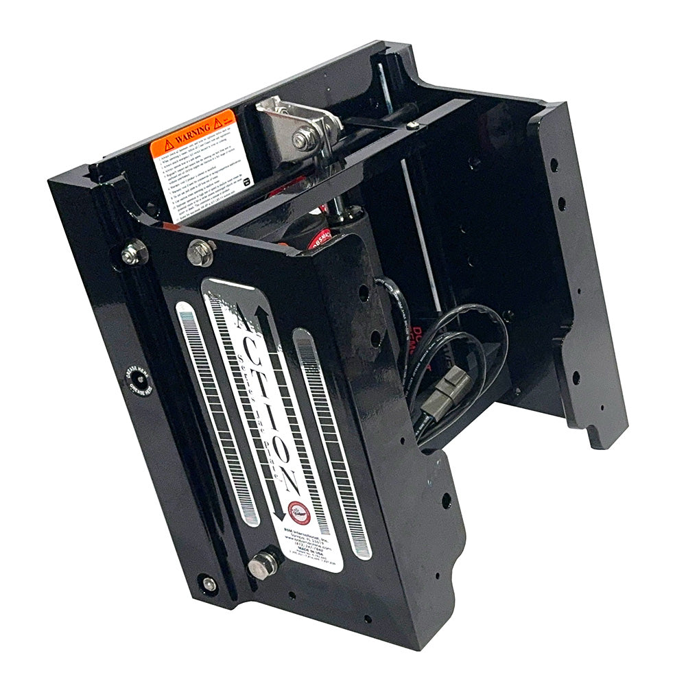 Bobs Machine 8 Setback Action Series Hydraulic Jack Plate  Gloss Black 100108001PPCGBLKNOSPNNG Main image