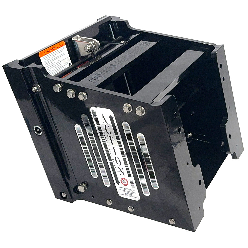 Bobs Machine 14 Setback Action Series Hydraulic Jack Plate  Gloss Black 100114001PPCGBLKNOSPNNG Main image
