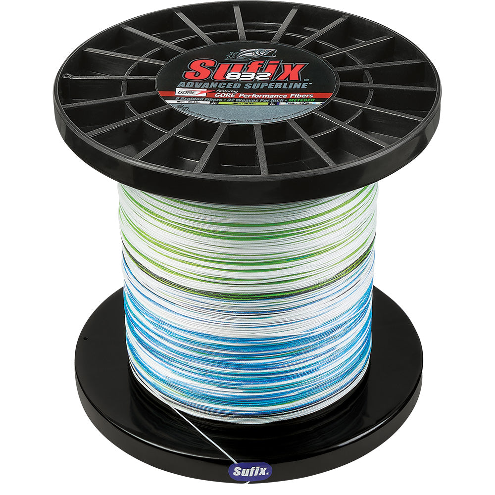Sufix 832 Advanced Superline Bulk Metered 3500yds 80lb White  Neon Lime  Blue 660480GHLCC Main image