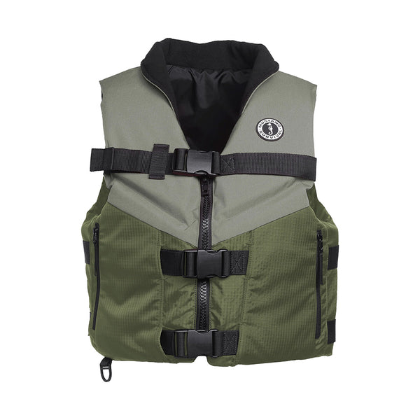 Mustang Accel Foam Vest  GreenGrey  XL MV4627833XL