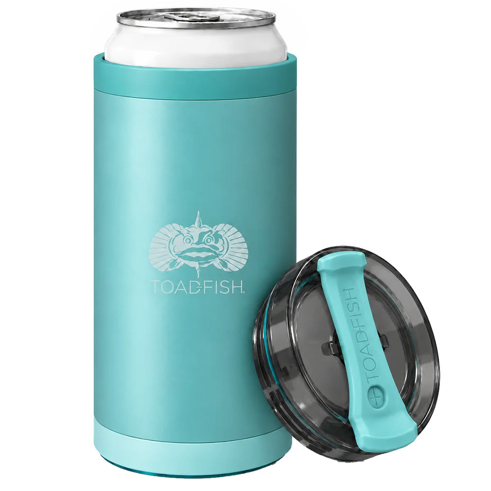 Toadfish SmartGrip 4in1 Can Cooler  12oz  Teal 1416 Main image