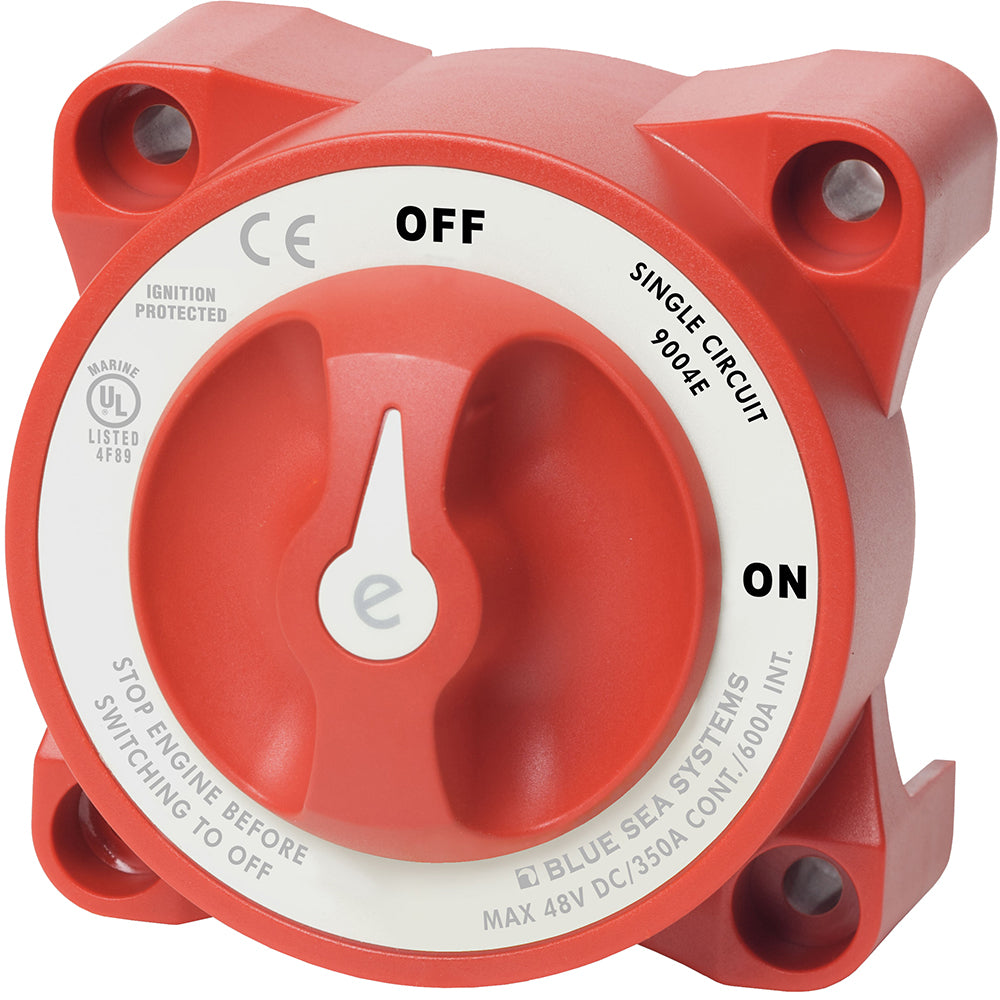 Blue Sea 9004e eSeries Battery Switch Single Circuit ONOFF wAlternator Field Disconnect 9004E Main image