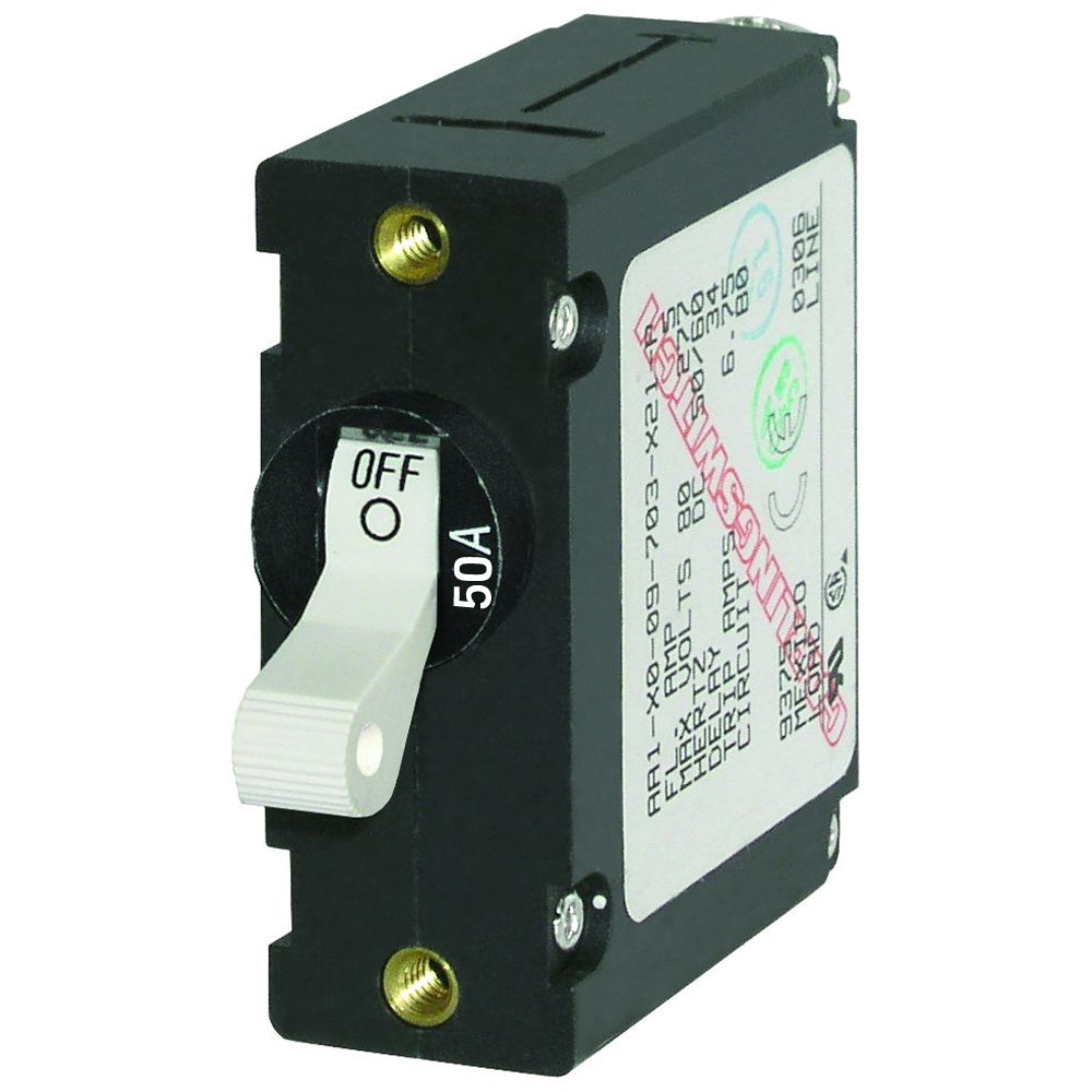 Blue Sea 7230 ACDC Single Pole Magnetic World Circuit Breaker  50AMP 7230 Main image