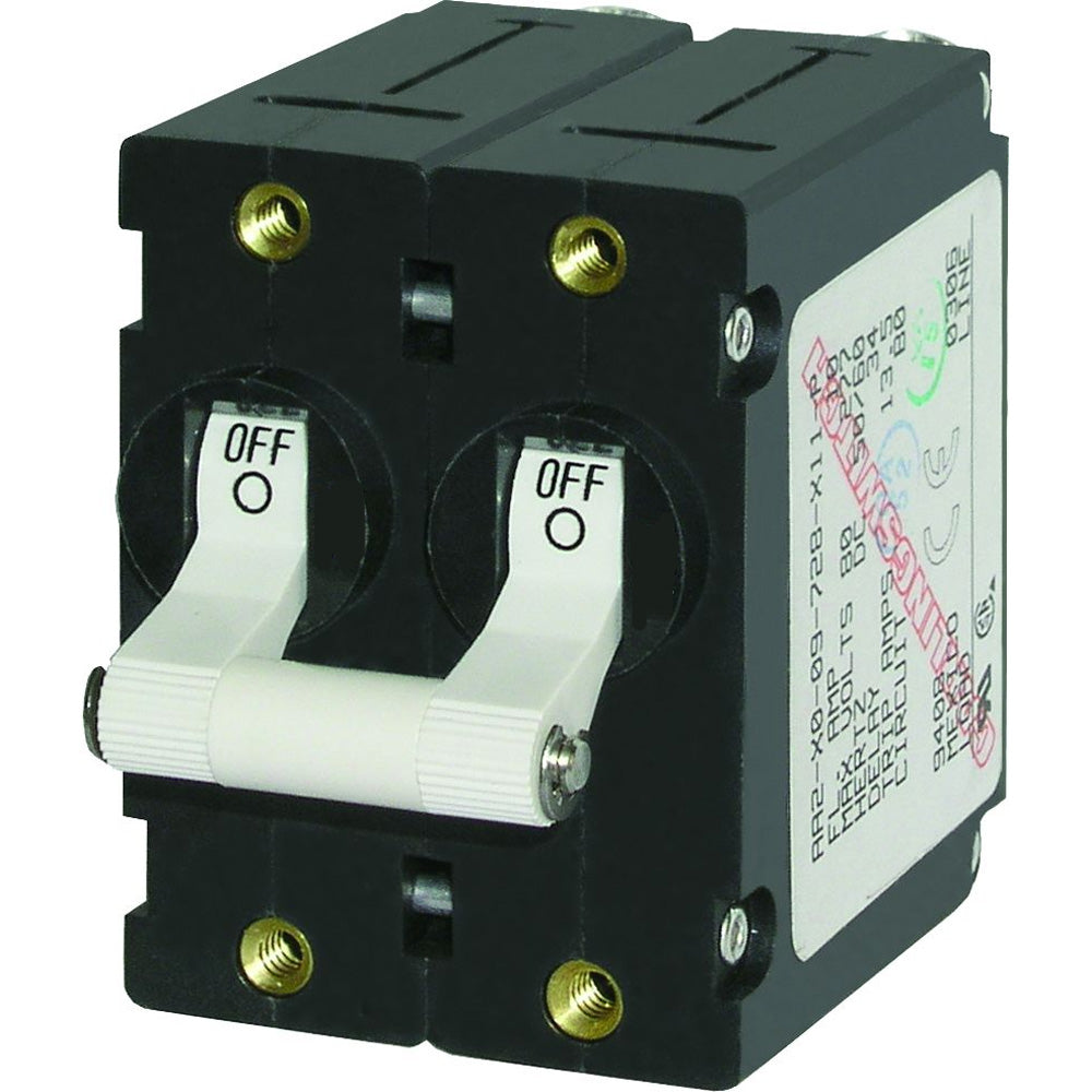 Blue Sea 7238 ASeries Double Pole Toggle  30AMP  White 7238 Main image
