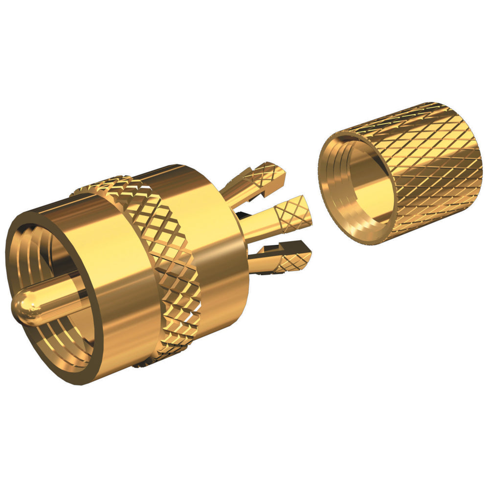 Shakespeare PL259CPG  Solderless PL259 Connector for RG8X or RG58AU Coax  Gold Plated PL259CPG Main image