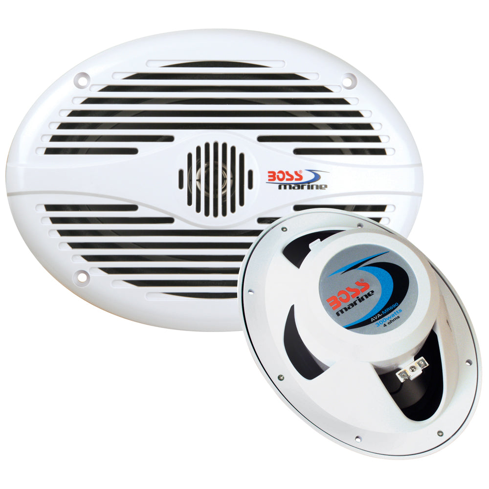 Boss Audio 6x 9 MR690 Oval Speakers  White  350W MR690 Main image
