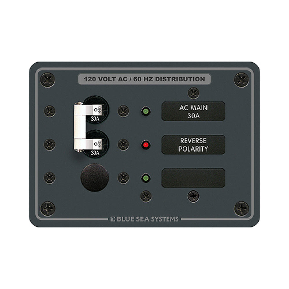 Blue Sea 8029 AC Main 1 Position Breaker Panel  White Switches 8029 Main image